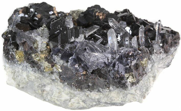 Sphalerite, Galena, Chalcopyrite & Quartz Association - Bulgaria #41725